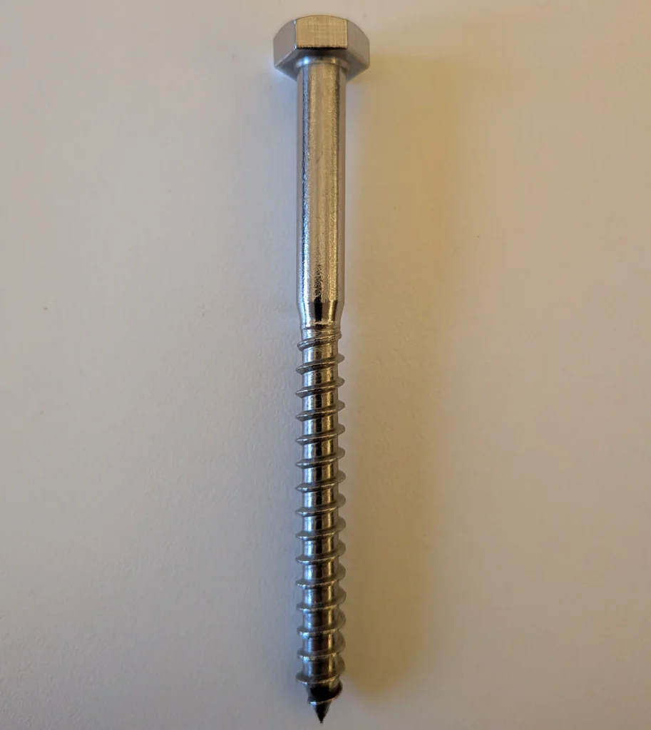 Sechskantkopf Edelstahl-Holzschraube A2 Ø 8 mm x 100 mm (54 Stück)