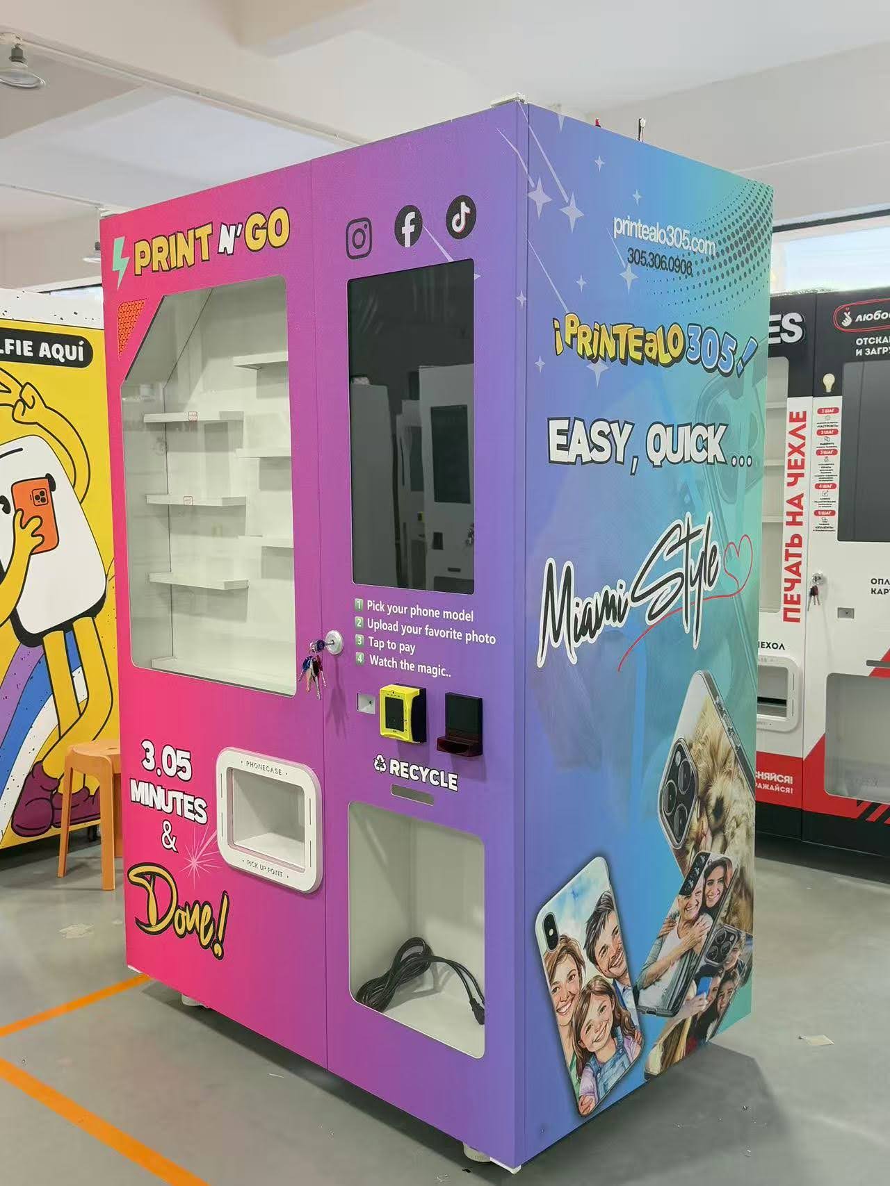 Vollautomatischer UV-Handyhüllen-Druckautomat – Smart Retail Verkaufsautomat mit EPSON F1080 Druckkopf & KI-Funktion – Bild 4