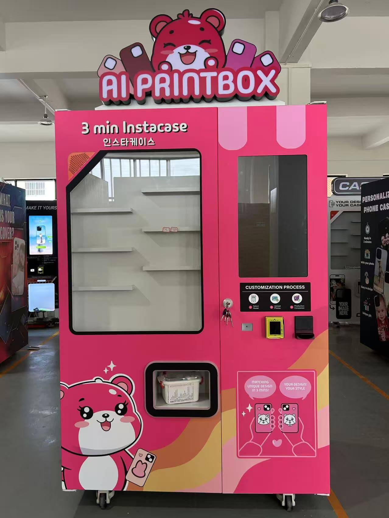 Vollautomatischer UV-Handyhüllen-Druckautomat – Smart Retail Verkaufsautomat mit EPSON F1080 Druckkopf & KI-Funktion – Bild 5